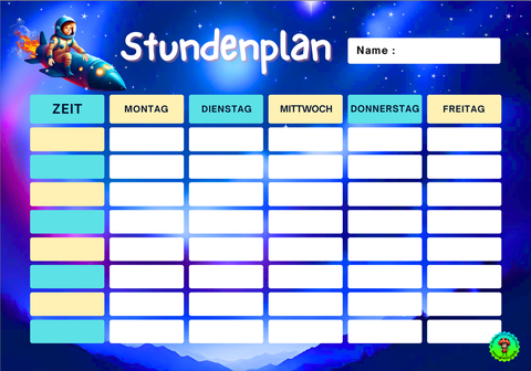 Klick me: A4 Stundenplan kostenlos ausdrucken
