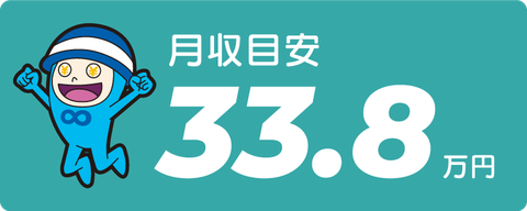 月収目安33.8万円