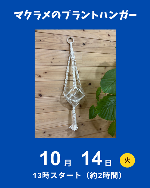 マクラメのプラントハンガー