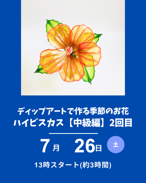 ディップアート　ハイビスカス