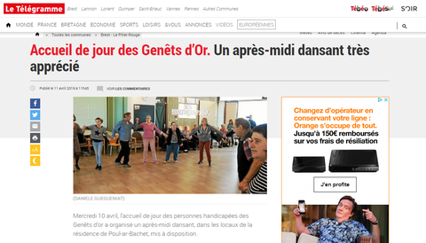 Danse active avec les résidents de Poul ar Bachet