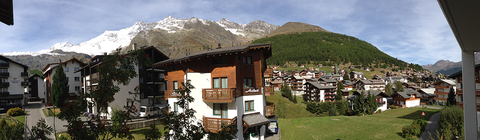 Apartment 2, 5 and 8: View from the west-facing balcony