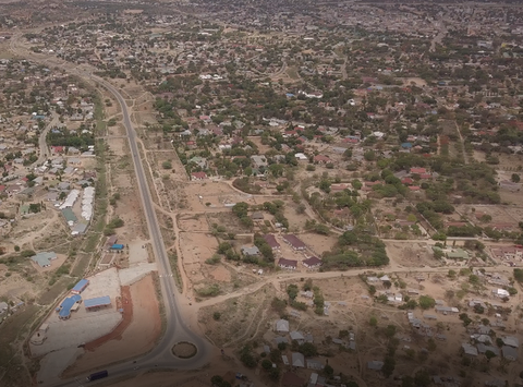 Aerial photo of Dodoma City １
