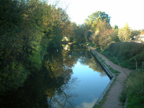 Happy Valley looking west from Yardley Wood Road bridge. Photograph by planetearthisblue downloaded from Geograph OS reference SP0879.