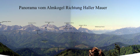 Haller Mauer vom Almkogel bei Großraming aus