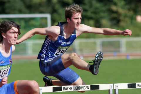 Fabian Baten machte einen riesigen Leistungssprung im Hürdenlauf.