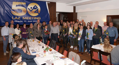 Vorstand, Trainerteam und geehrte Athletinnen und Athleten feierten ihre Erfolge 2019.
