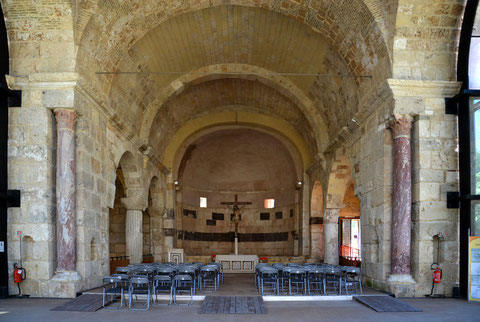 The dome covered area of San Saturnino in Cagliari/Sardinia