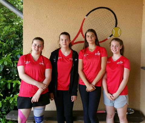 v.l.n.r.: Charlotte Drieling, Stephanie Grombein, Emma Göbel und Jule Reicherz (es fehlt Anne Kutscheid)