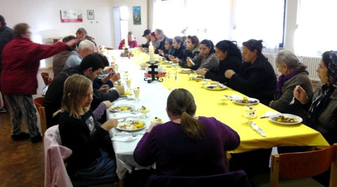 Gäste in St. Joseph im November 2013. 