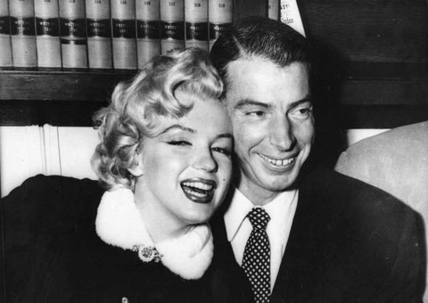 Nella foto Joe DiMaggio con Marilyn Monroe