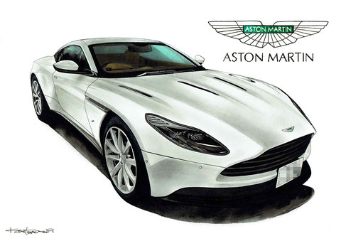 Aston Martin プロイラストレータが描くリアルなイラストです