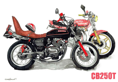 ホンダCB250T ホークⅡとホークⅢ