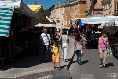 Markt in San Severino Marche