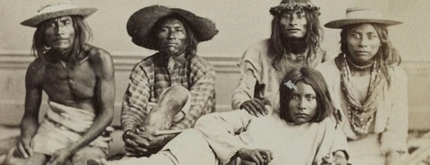 Indígenas de Seris Sonora (México) retratados por Alfredo Laurent en 1865. Indígenas de Seris Sonora (México) retratados por Alfredo Laurent en 1865. Foto: Archivo de la Soc. anthropologique de Paris, déposées au Muséum national d’Histoire naturelle.