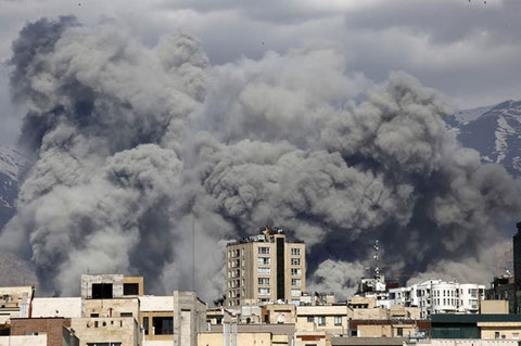 Uno de los bombardeos sobre Teherán desde el sábado 28 de febrero. Foto: Centro Global para la Responsabilidad de Proteger