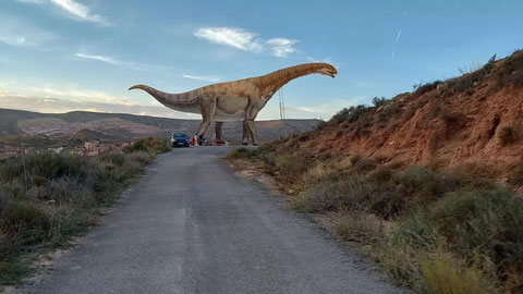 Réplica del Turiasaurus riodevensi a tamaño real. Foto: eldiario.es
