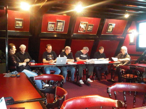Les membres du bureau en pleine réflection