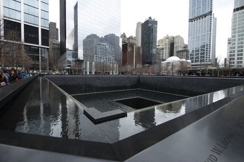 Wasserbecken am Gound Zero, Manhattan