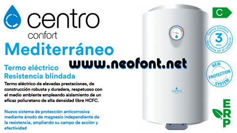 TERMOS ELECTRICOS CENTRO CONFORT 50 80 100