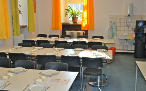 Der Speiseraum im BZB