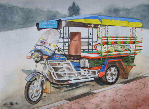 Tuktuk ของ Lao ขนาด 360 x 255 mm