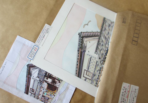 *【みやぎの国保】‘16秋号表紙用水彩画作品<富谷宿>無事納品。