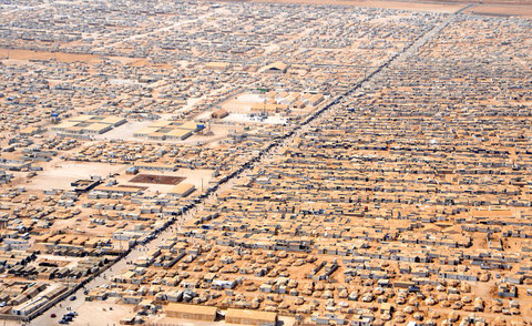 Das Syrische Flüchtlingslager Zaatari in Jordanien, im Juli 2013.