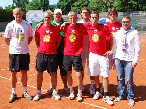 Fegten den WPC mit 9:0 vom Platz: Bohdan, Andi, Teamchef Flocky, Schurli, Pavel, Max, Pete & Glücksbringer Claus Sandner