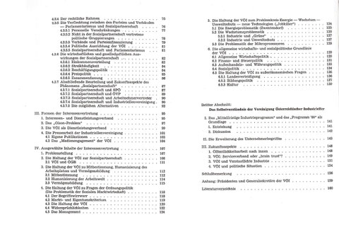 Industriellenvereinigung  Inhalt