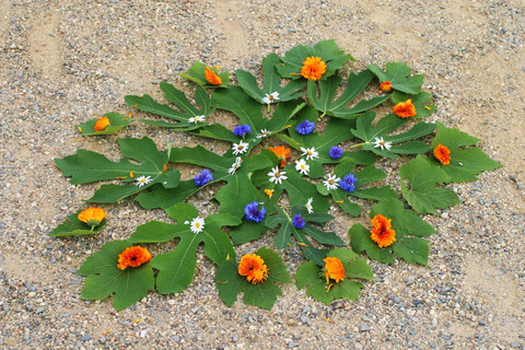 ErdengoldKUNSTwerk Mandala Schloss Sanssouci Potsdam, Foto Nathalie Arun