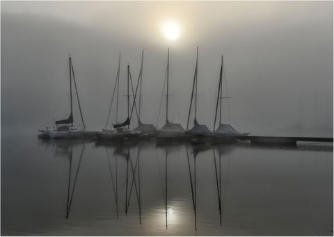 Siegerfoto Spiegelungen " Bootssteg" / Alois Schuhn
