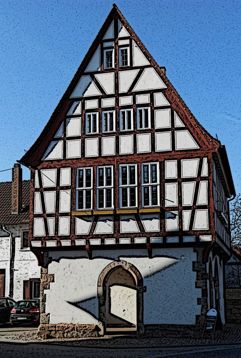 Pflaumheimer Rathaus von 1548 © Heiko Boll