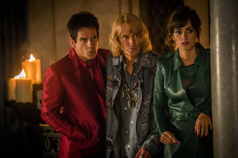Ben Stiller, Owen Wilson et Penélope Cruz tentent de déjouer un nouveau complot fashion dans "Zoolander-2" (©Paramount Pictures France).