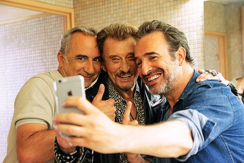 Antoine Duléry, Johnny Hallyday, Jean Dujardin: chacun sa vie et un selfie pour tous (©Metropolitan FilmExport).