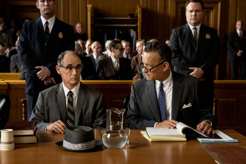 Mark Rylance l'espion soviétique et Tom Hanks l'avocat américain (©20th Century Fox).