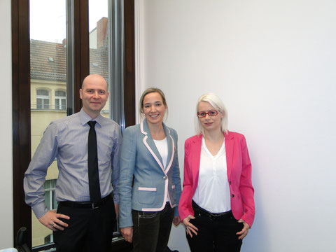 Familienministerin Frau Kristina Schröder mit Barbara und Mario Martin