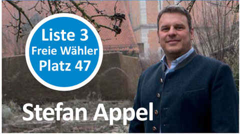 Stefan Appel, Liste 3, Platz 31.