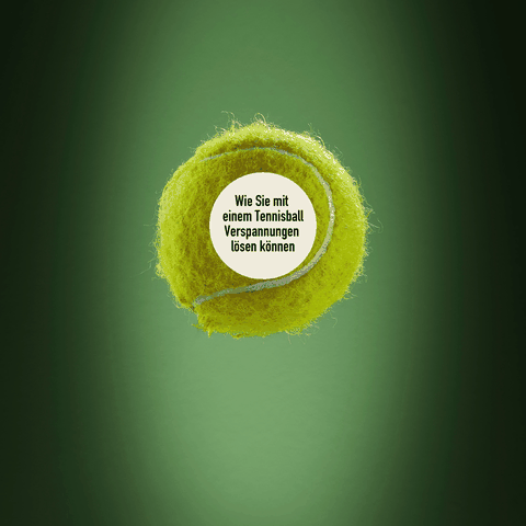 verspannungen lösen durch tennisball