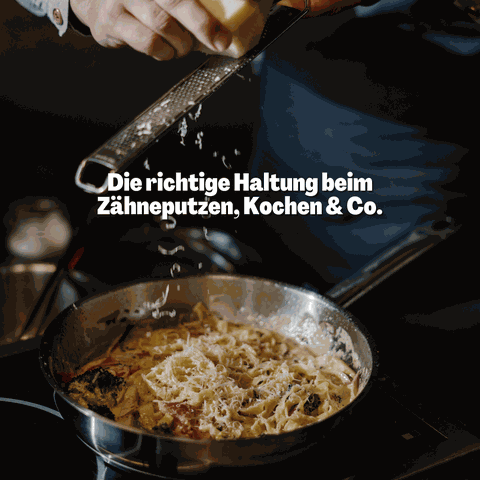 Zähne putzen Haltung