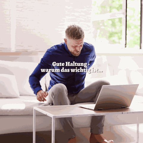 Schulung der richtigen Haltung bei Santewell Physiotherapie Basel