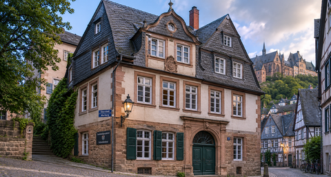 Denkmalgeschütztes Fachwerkhaus in Marburg Hessen mit spezieller Gebäudeversicherung für historische Immobilien