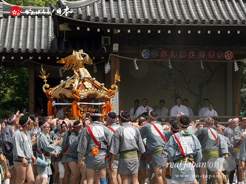 〈亀戸天神社例大祭〉氏子神輿連合宮入 十七番: 両国天神講 ＠2014.8.24