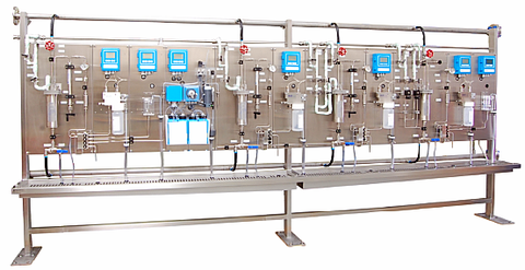 Mechatest SWAS Rack - Steam & Water Analysis Systems, steam condensate analyser system, rack mounted, container shelter