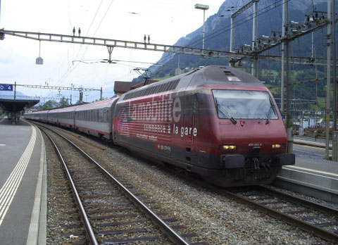 EC 161 "Vorarlberg" in Sargans am 14. Juni 2008