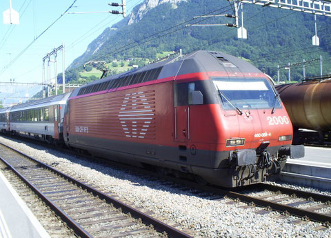 Sargans am 25. Juli 2008 mit dem IR 765