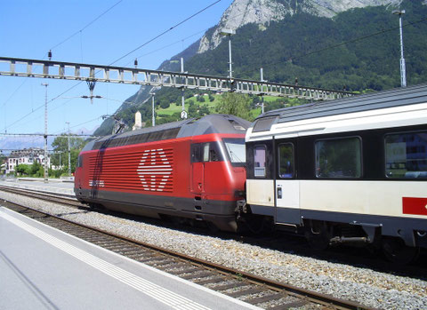 Sargans am 24. Juli 2008 mit dem IR 769