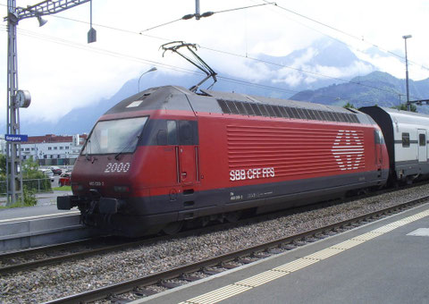 Sargans am 08. Juni 2008 mit dem IC 567