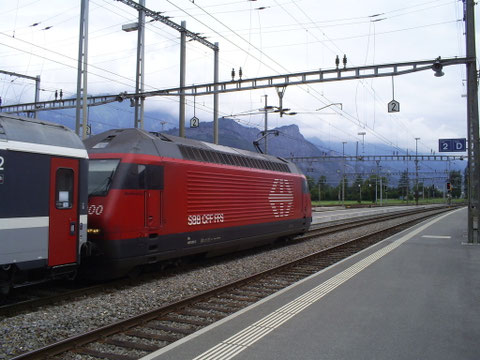 Sargans am 04. Juli 2008 mit dem IR 775