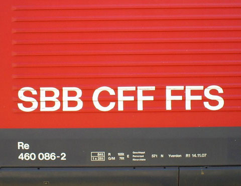 Sargans am 31. Juli 2008 mit dem IR 765